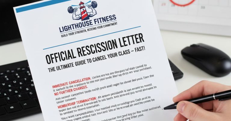 Lighthouse Fitness Rescission Letter