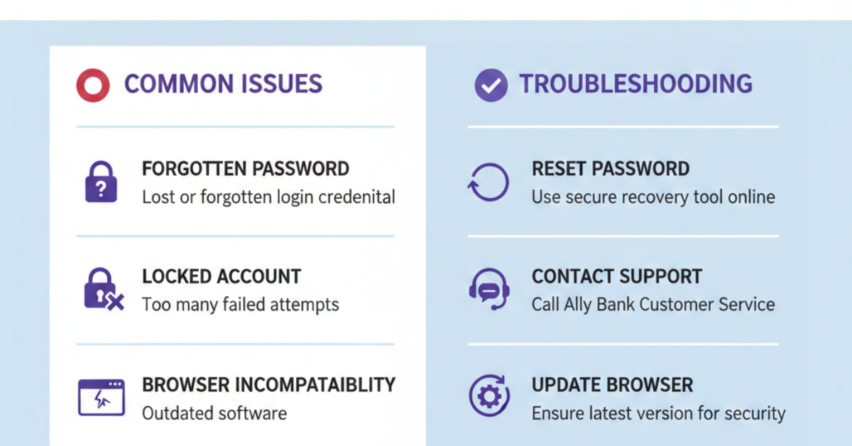 Common Ally Bank Login Issues and Troubleshooting