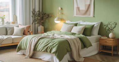 Home Design Bedroom Green