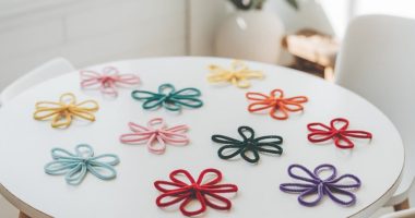Pipe cleaner flowers