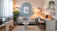 Home Office with Sofa Design
