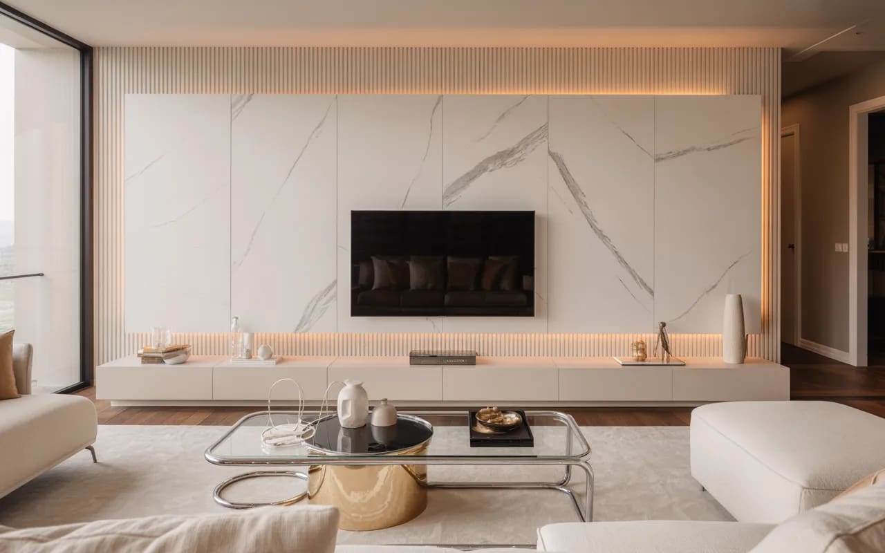 Modern Luxury TV Wall Decor