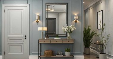 Stylish Small Home Entrance Decor with Mirror