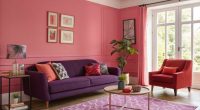 Vibrant Pink Purple and Red Living Room Ideas