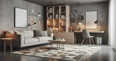 Concrete Floor Ideas for Kitchen and Living Room