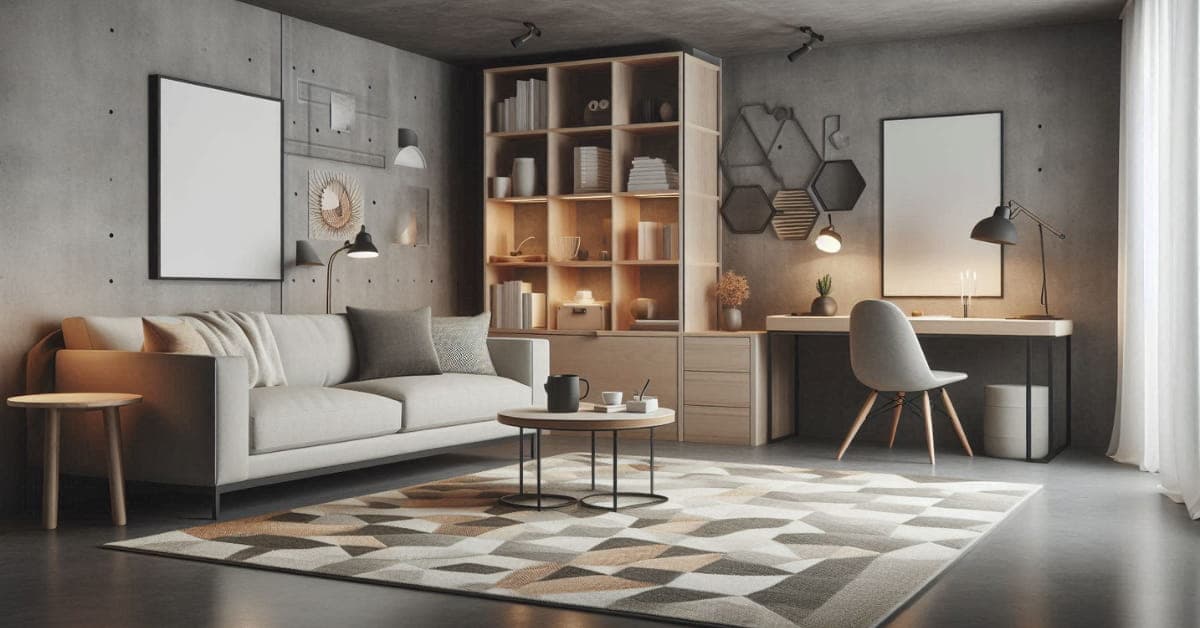 Concrete Floor Ideas for Kitchen and Living Room