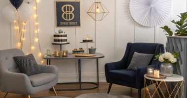 Living Room Birthday Decorations for Him