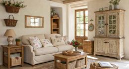 Rustic French Country Living Room Decor