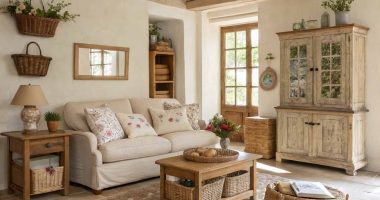 Rustic French Country Living Room Decor