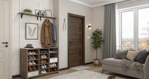 Shoe Rack in Living Room