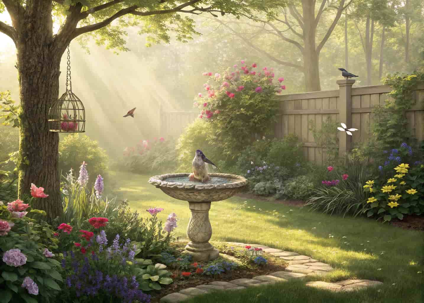 Bird Bath Landscaping Ideas