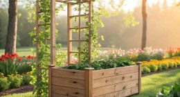 DIY Planter Box with Trellis