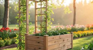 DIY Planter Box with Trellis