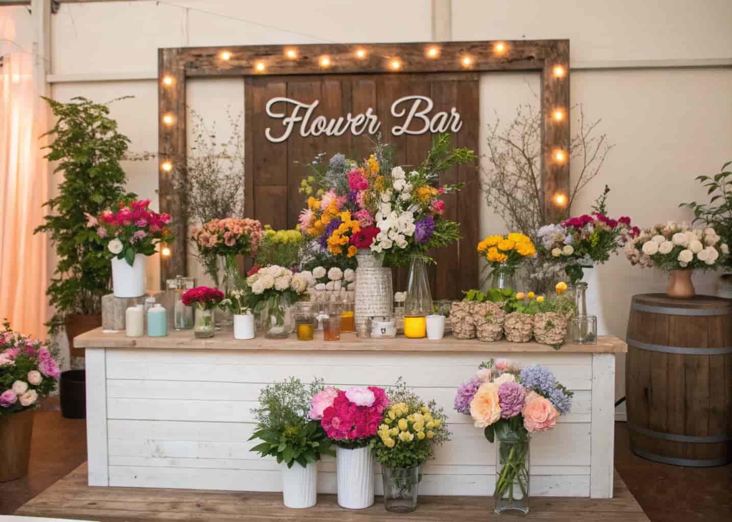 DIY Flower Bar