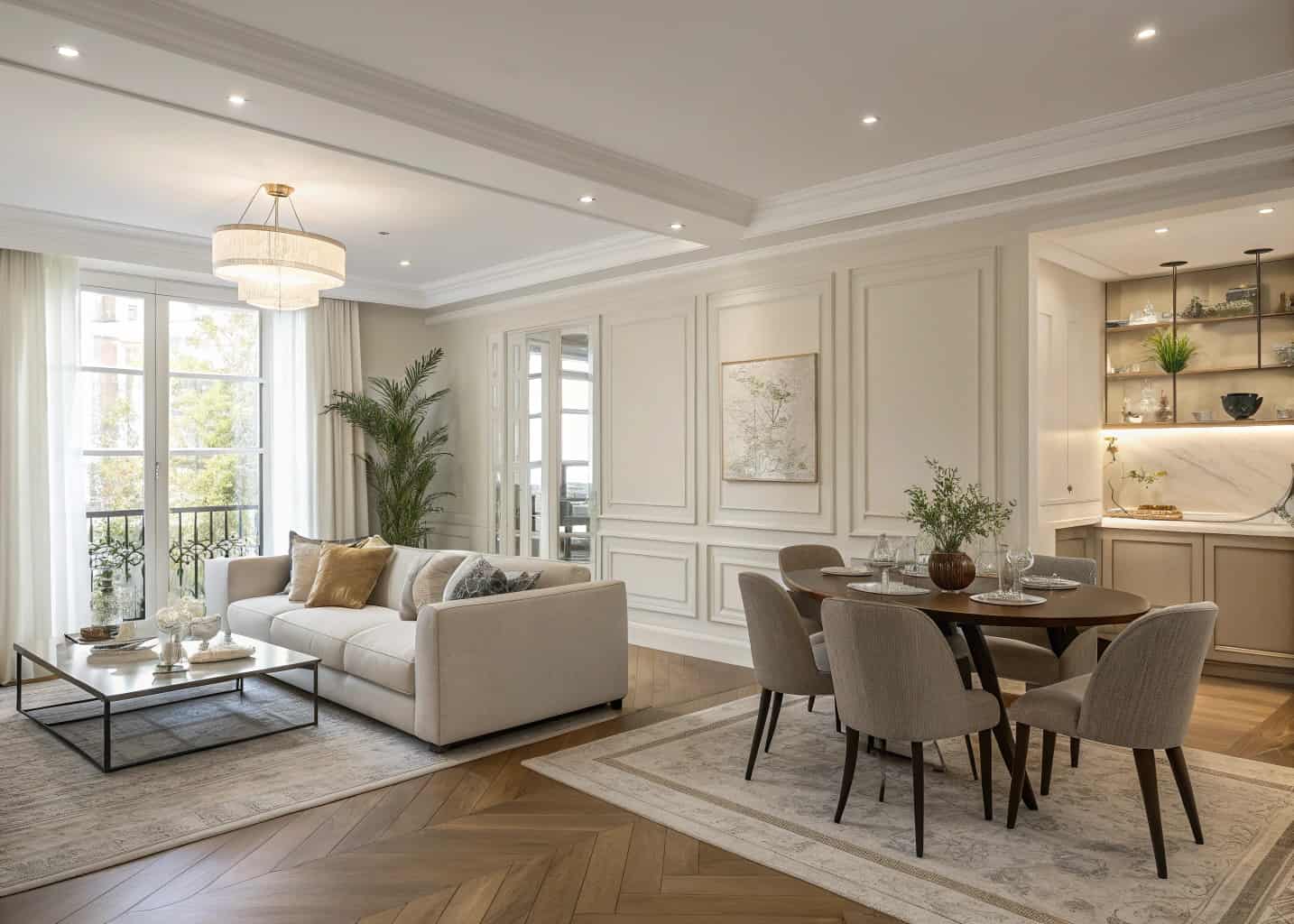 Combined Living and Dining Room