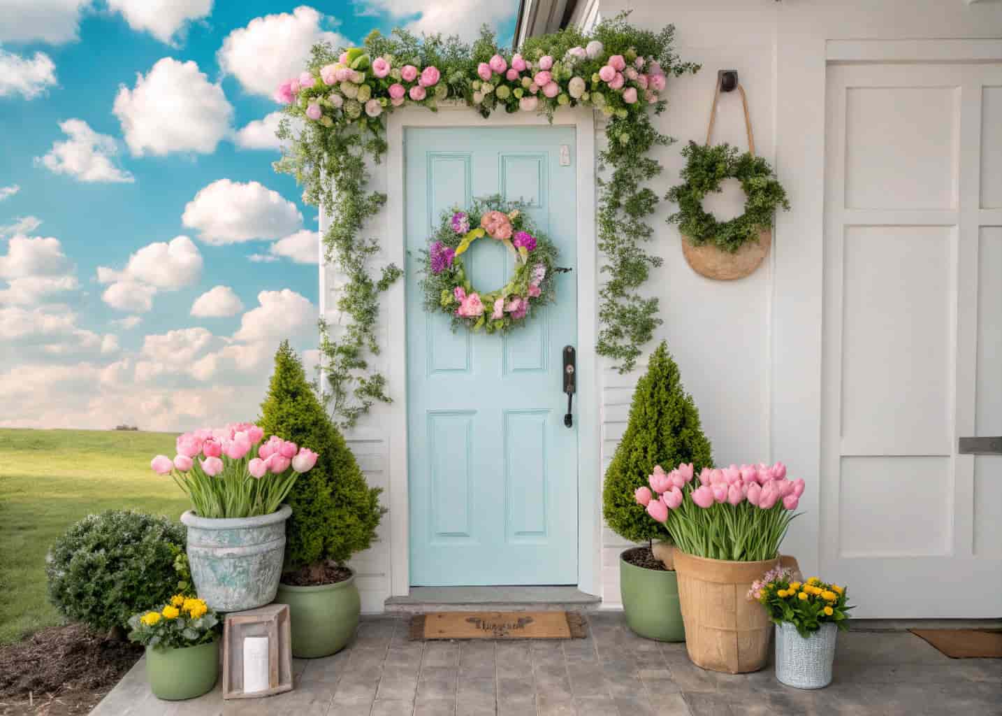 Spring Front Door Decor