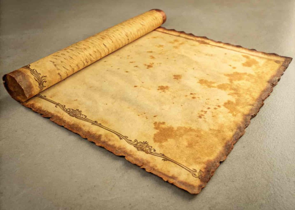 Aged vintage paper texture with yellowed tones and worn edges for antique style designs