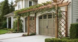 Trellis Over Garage Door