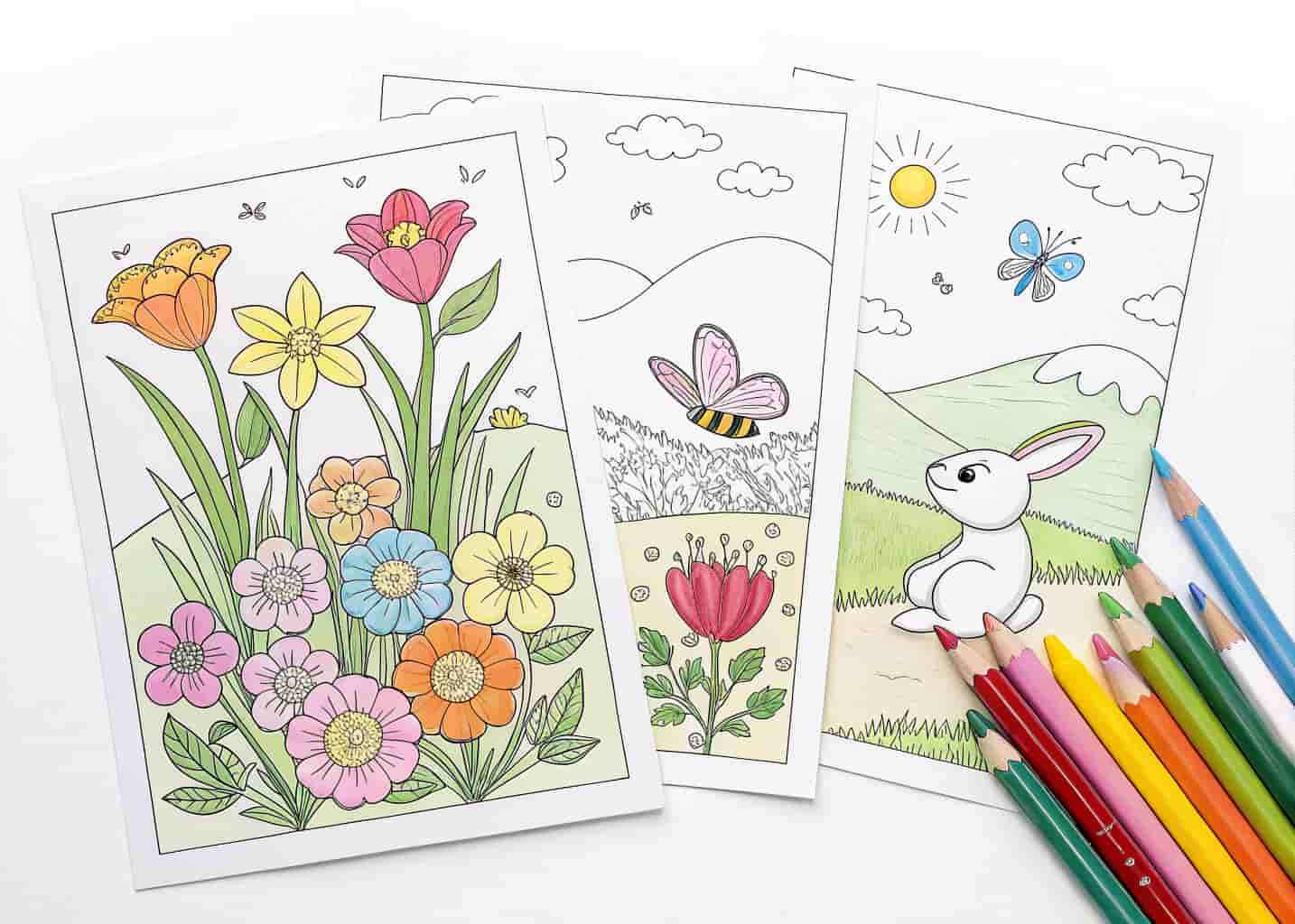 Spring Coloring Pages Free Printable
