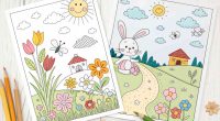 Spring Coloring Sheets