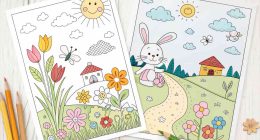 Spring Coloring Sheets