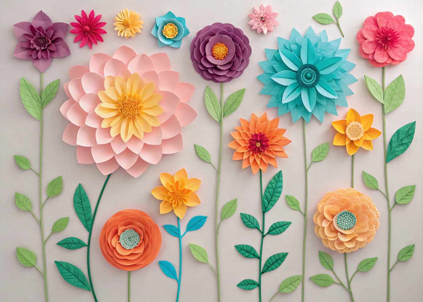 Flowers with Tissue Paper