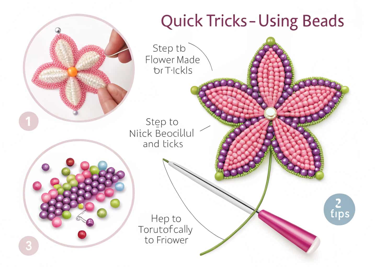 Make a Flower with Beads