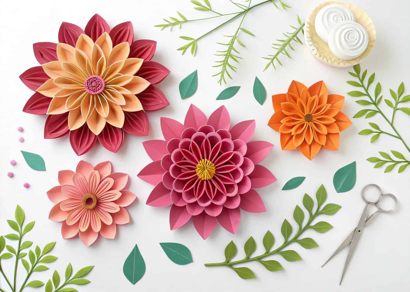 Make Flower with Paper