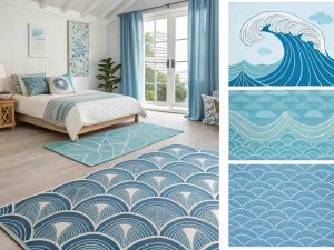 Cute Blue Rugs for Bedrooms