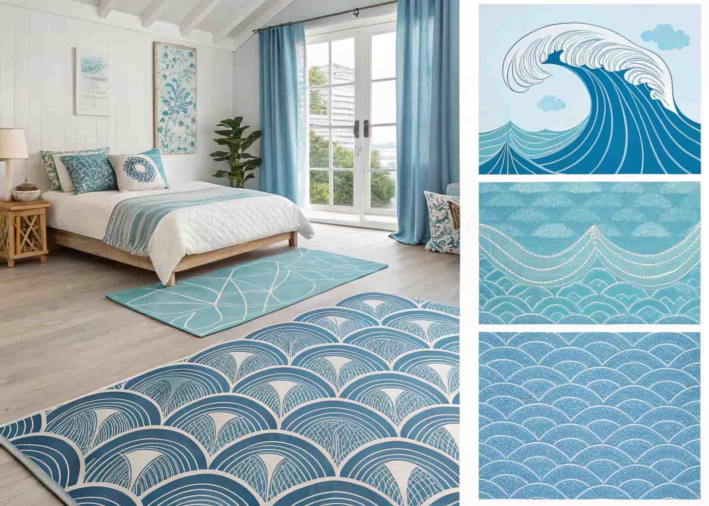 Cute Blue Rugs for Bedrooms