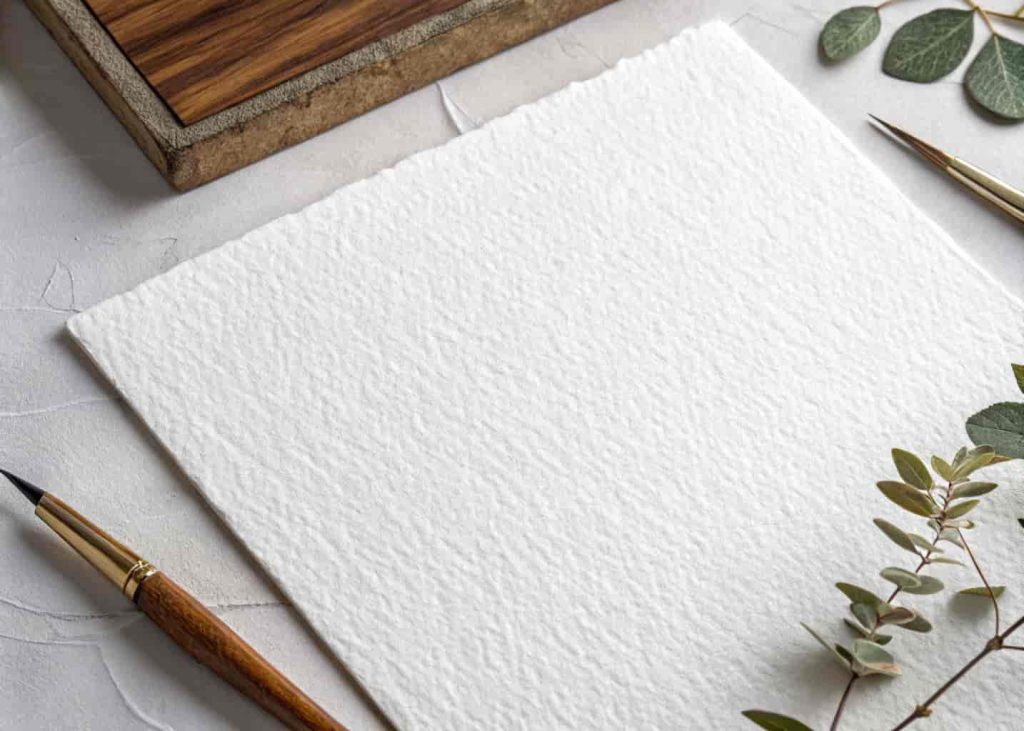 White watercolor paper texture with bumpy grain surface for artistic and creative design backgrounds