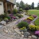 River Rock Flower Bed