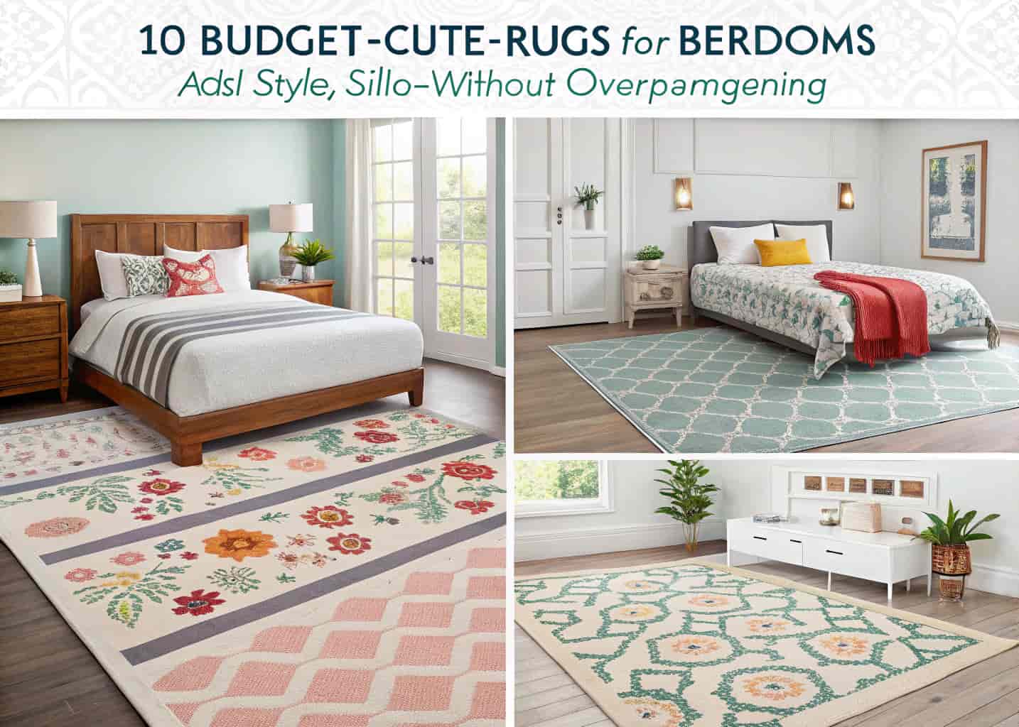 Budget Cute Rugs for Bedrooms