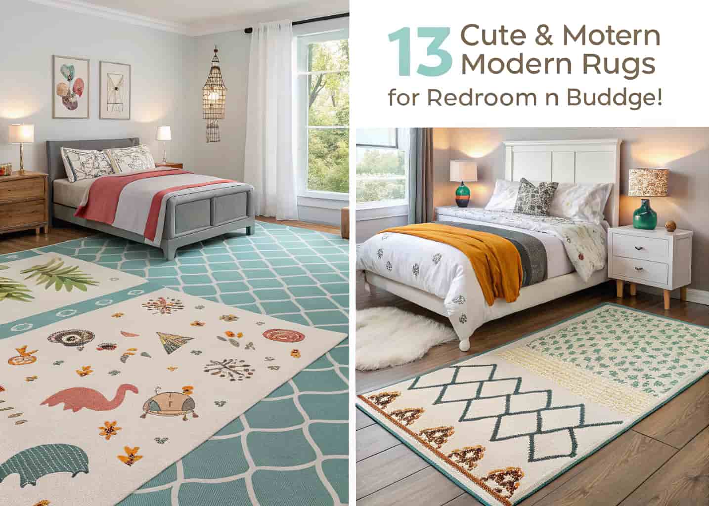 Cute Modern Rugs for Bedrooms