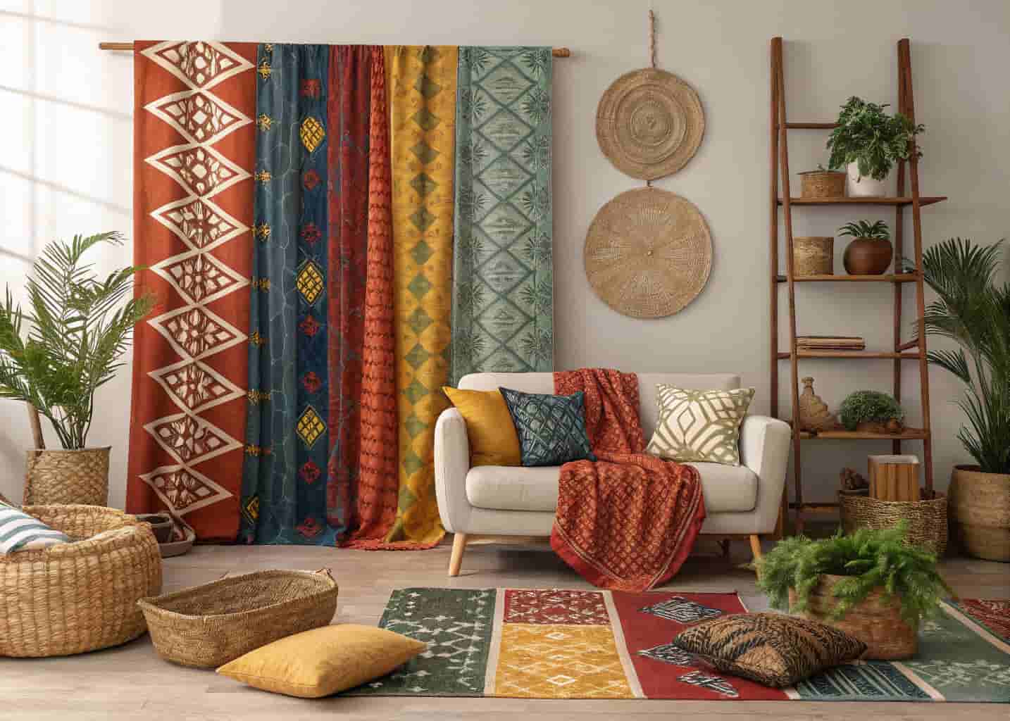 Adire Fabric Decor