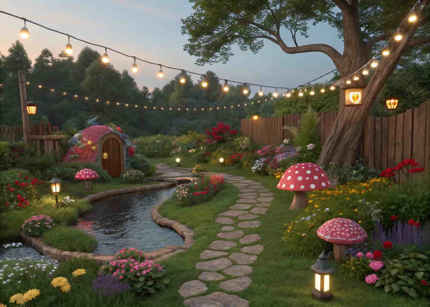 Whimsical Garden Backyard