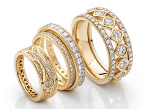 Gold Ring Stacking