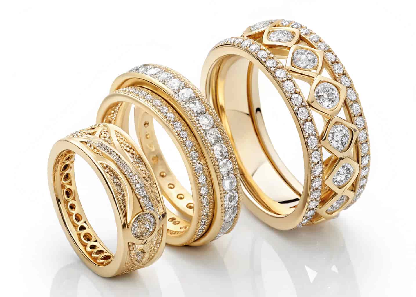 Gold Ring Stacking