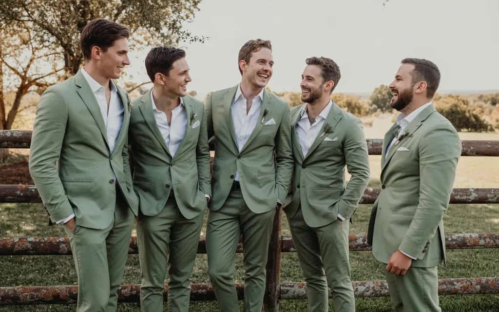 Sage Green Groomsmen Attire