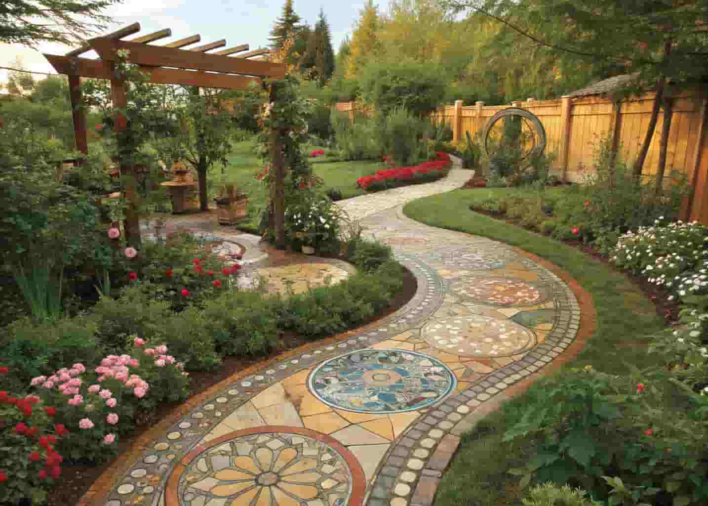Mosaic Garden Path