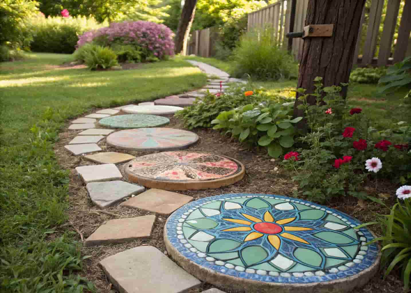 Mosaic Stepping Stones