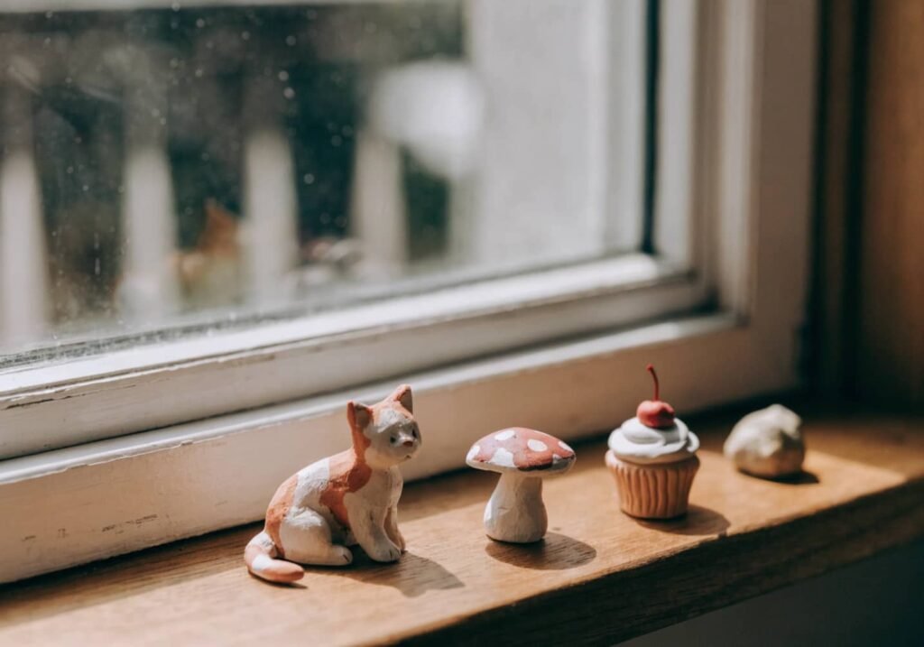 polymer clay and air dry clay blocks compared side by side