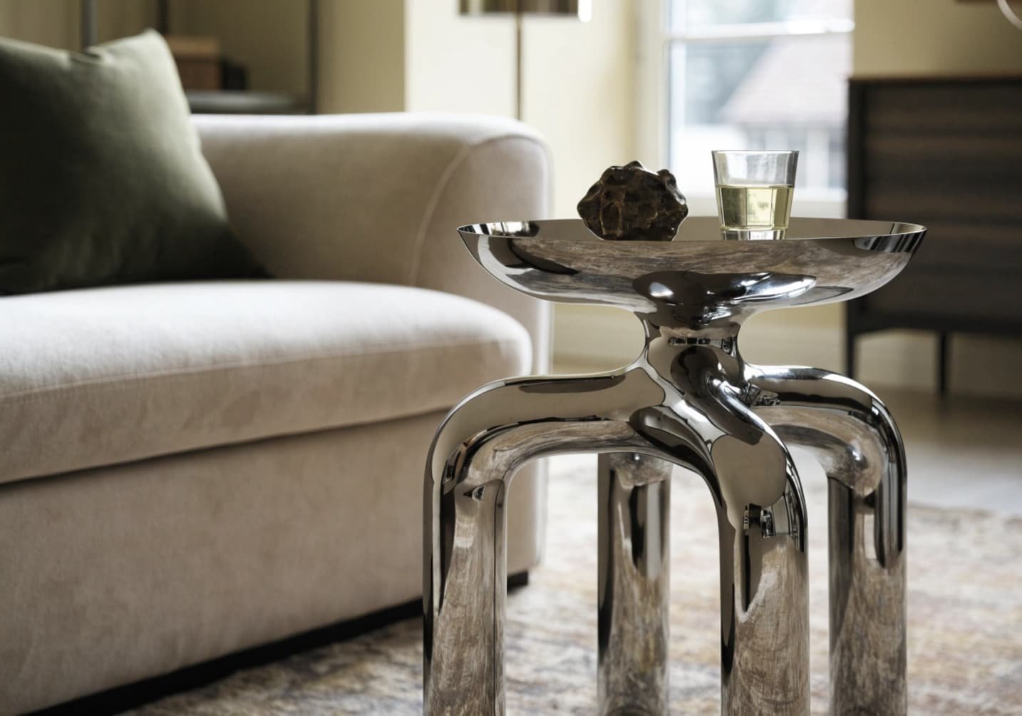 Chrome Side Table