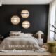 Black Feature Wall Bedroom