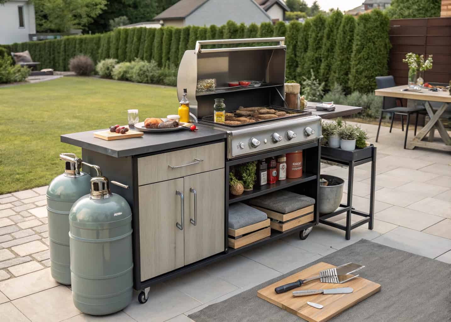 Outdoor Grill Station