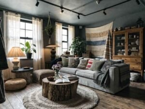 Boho Living Room Grey