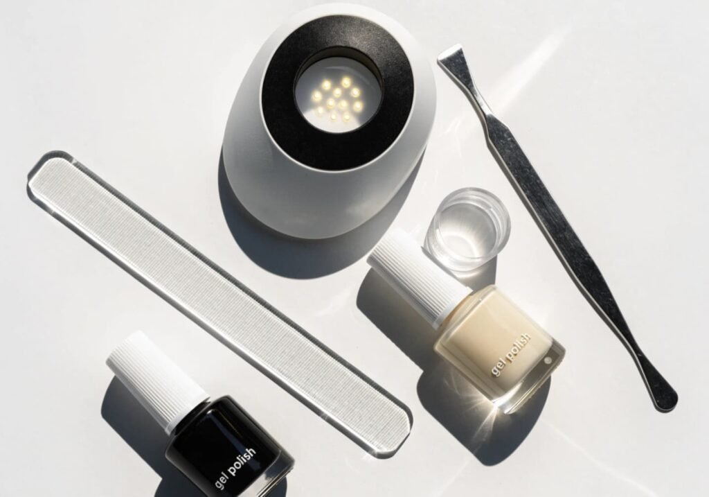 Investment-worthy nail tools including glass file and UV lamp