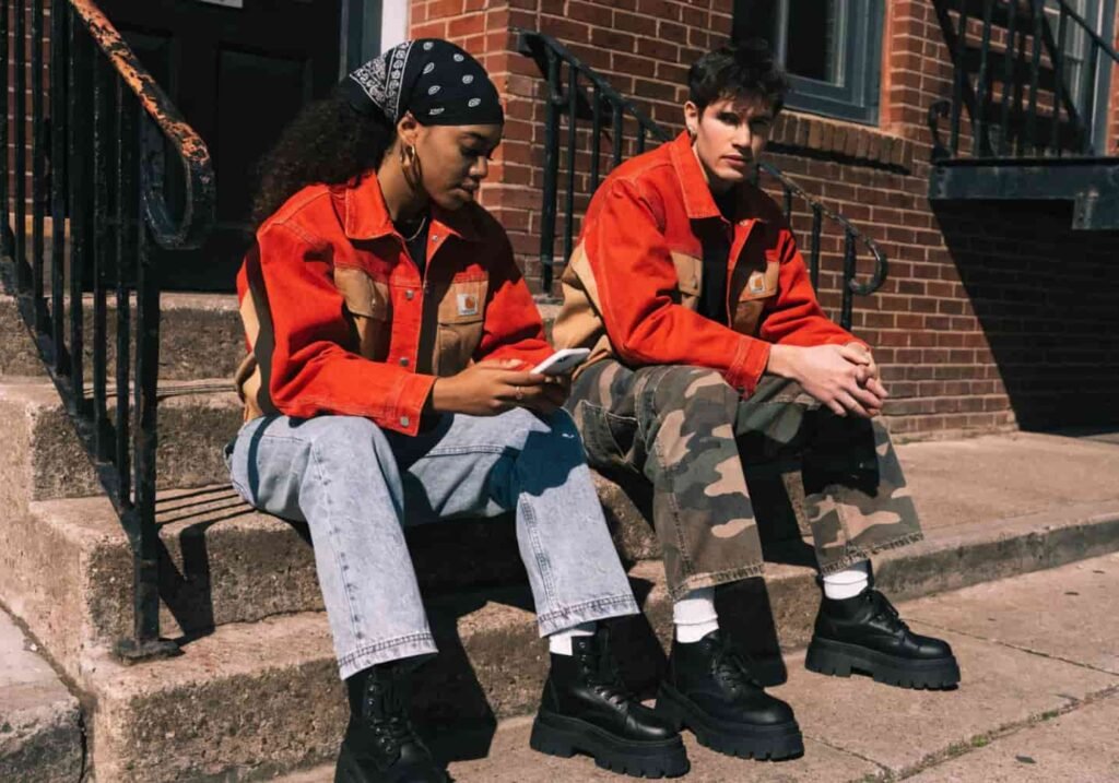 Carhartt jacket price tag showing cost comparison for budgeting