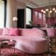 Pink Living Room and Kitchen Decor