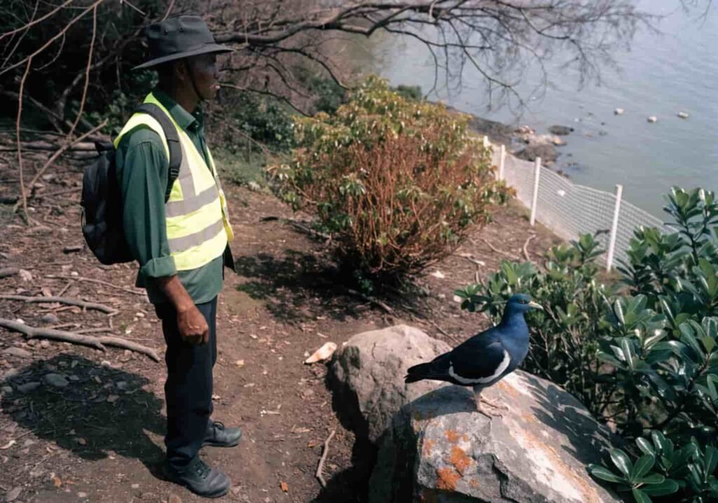 Conservation efforts protecting Nicobar pigeons in their natural habitat
